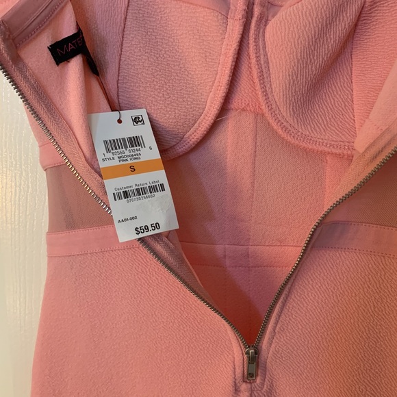 Strappy pink midi bodycon dress - Picture 3 of 3